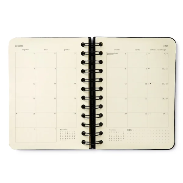 Agenda Planner Espiral 2026 11,5x16cm- Cicero & Melissa - Imagem 7