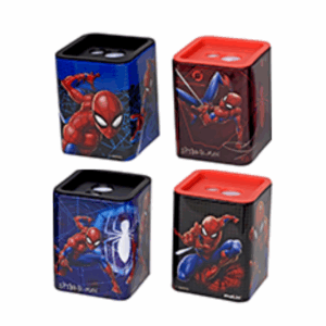 Apontador com Depósito Metálico Spider Man 2 Furos – Molin