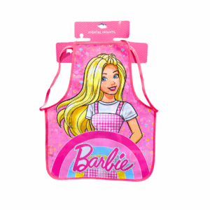 Avental Escolar Infantil Plástico Barbie- Luxcel
