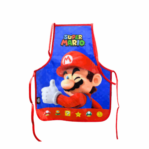 Avental Escolar Infantil Plástico Mario Bros- Luxcel