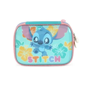 Estojo Box Stitch Azul Turquesa- Luxcel