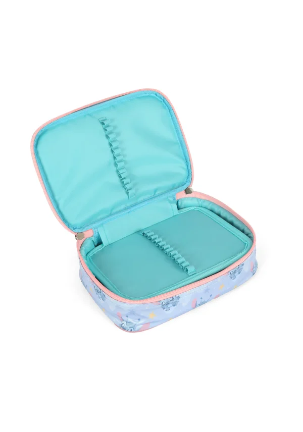 Estojo Box Stitch Azul Turquesa- Luxcel - Imagem 3