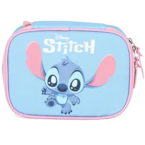 Estojo Box Stitch Azul e Rosa- Luxcel