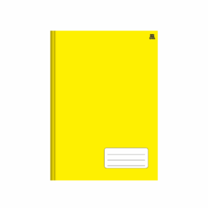 Caderno Brochura Margeado 1/4 48fls Amarelo- Animativa