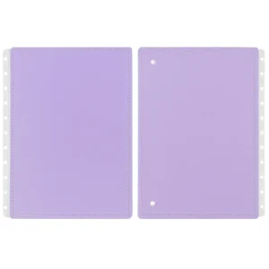 Capa e Contracapa p/ Caderno Inteligente Grande Lilás Pastel- Caderno Inteligente