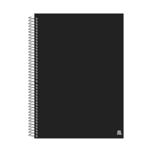 Caderno Espiral Universitário 20 Matérias KBOM! Black 280fls- Animativa