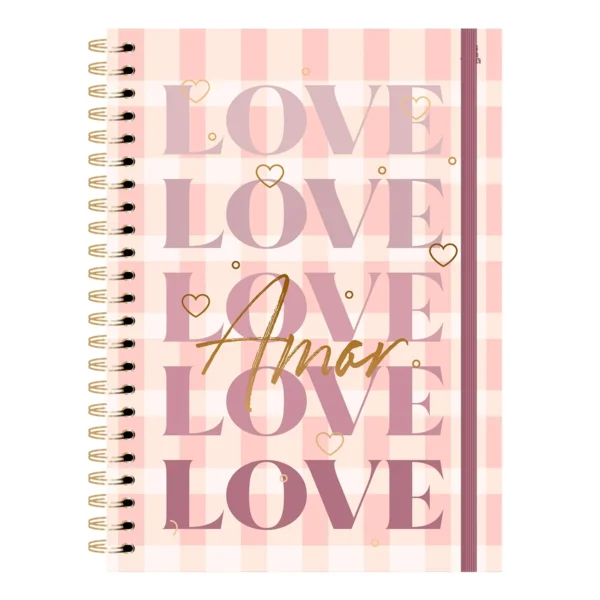 Caderno Universitário Espiral 1 Matéria Doce Romance By Larissa Manoela 80fls- Animativa - Imagem 3