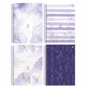 Caderno Espiral de 10 Matérias Lavender 200fls- Animativa