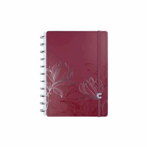 Caderno Inteligente A5 Bruna Tavares: Cherry Bordô 80fls- Caderno Inteligente