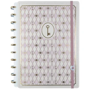 Caderno Inteligente Grande Isa Akkari Rose Key 80fls- Caderno Inteligente
