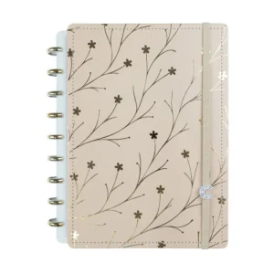 Caderno Inteligente Grande Miss Floral By Giulia Benite 80fls- Caderno Inteligente