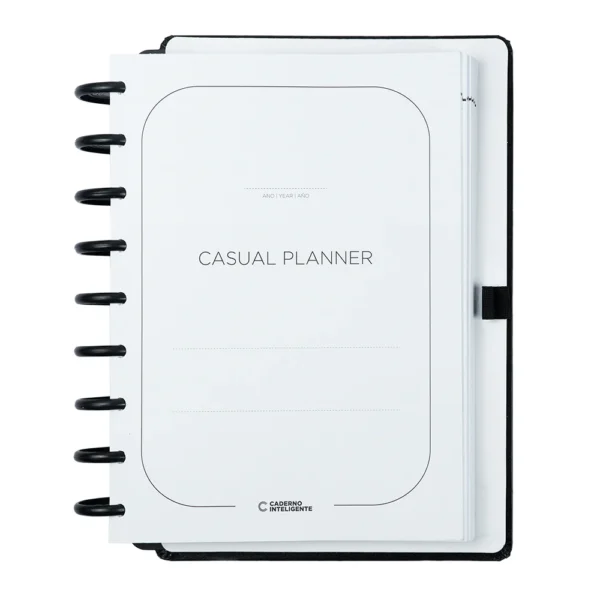 Planner Permanente De Disco Casual Black Médio- Caderno Inteligente - Imagem 3