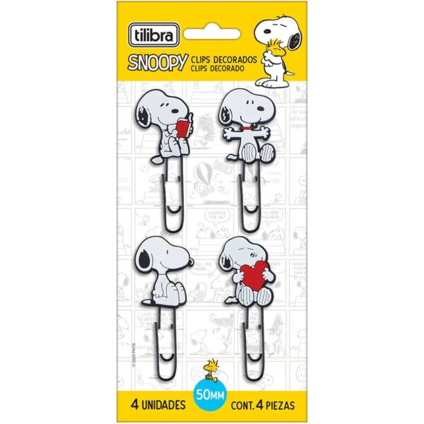 Clips Snoopy 4x1- Tilibra - Imagem 2