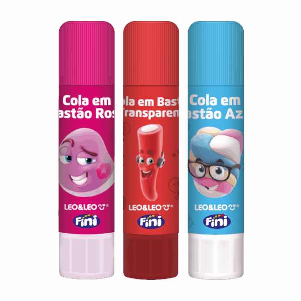 Cola Bastão Colorida 10g Fini- Leo&Leo