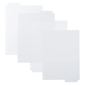 Divisória Clean p/ Caderno Inteligente Grande 4x1- Caderno Inteligente