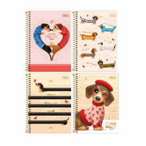 Caderneta Espiral 1/4 Brownie The Dog 80fls- Tilibra