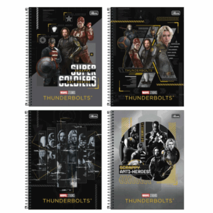 Caderno Universitário Espiral 10 Matérias Thunderbolst 160fls- Tilibra