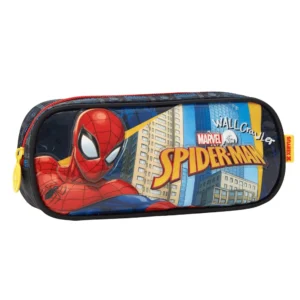 Estojo 1 Divisória Homem Aranha Preto- Luxcel