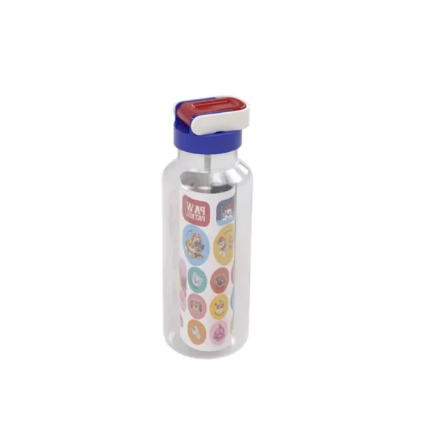Garrafa Plástica Fun Tampa Automática Patrulha Canina 600ml- Plasútil - Imagem 2