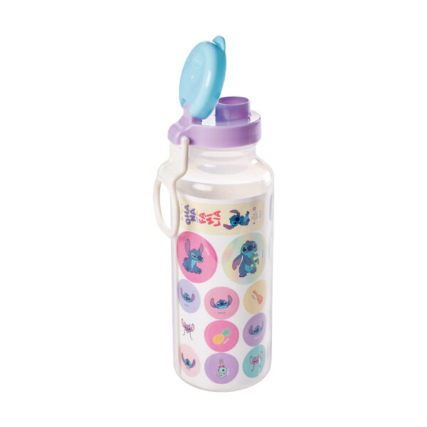 Garrafa Plástica Abre Fácil Stitch 600ml- Plasútil