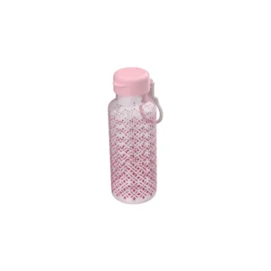 Garrafa Plástica Fun Abre Fácil Fitness Rosa 600ml- Plasútil