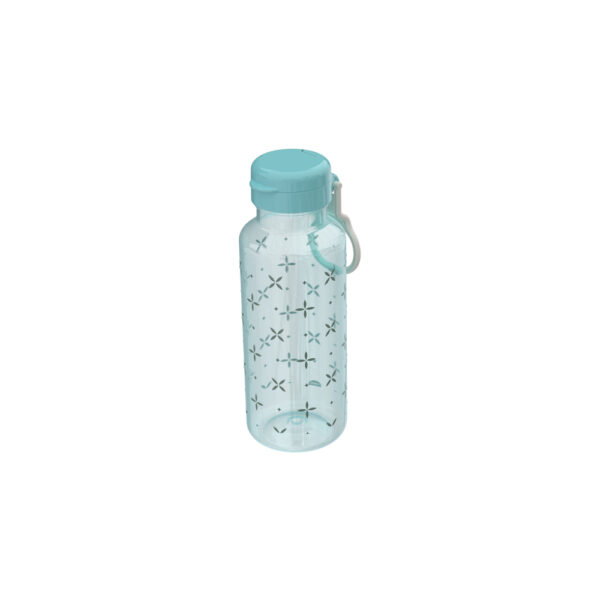 Garrafa Plástica Fun Abre Fácil Fitness Verde 600ml- Plasútil