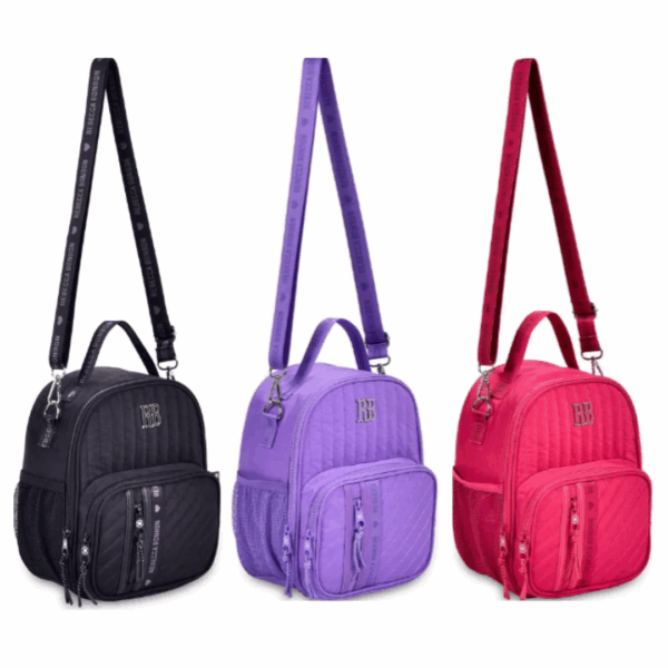 Lancheira Térmica 2 em 1 Rebecca Bonbon Pink/Preta/Lilás- Clio - Imagem 2