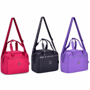 Lancheira Térmica Crinkle Pink/Preta/Lilás Rebecca Bonbon- Clio