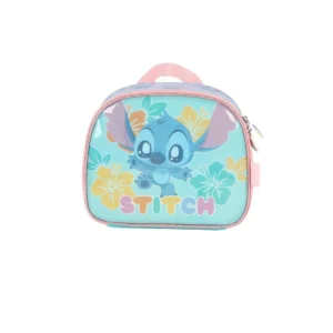 Lancheira Stitch Metálica Azul Turquesa- Luxcel