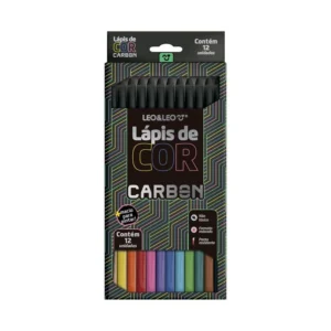 Lápis de Cor Carbon Line 12 Cores- Leo&Leo