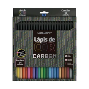 Lápis de Cor Carbon Line 24 Cores- Leo&Leo