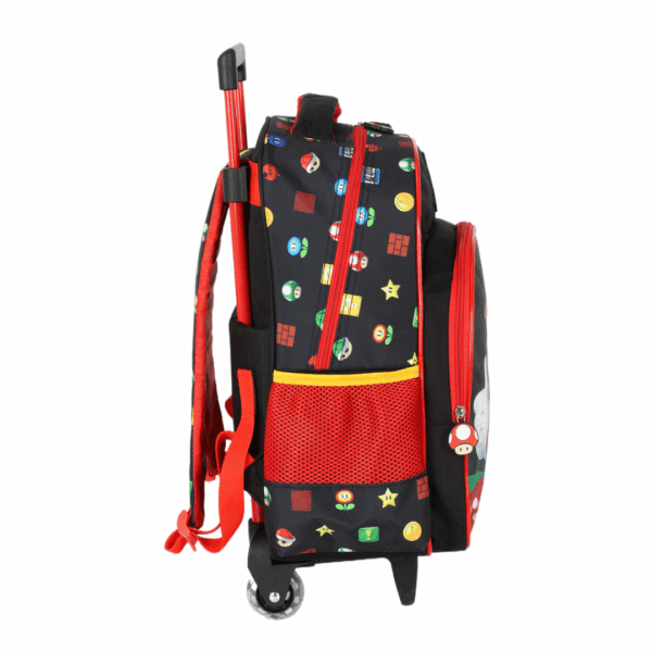 Mochila de Rodinhas Mario Bros Preta- Luxcel - Imagem 2
