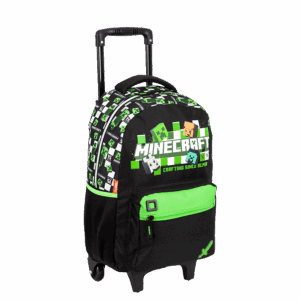 Mochila de Rodinhas Minecraft Plus 15 Anos- Sestini