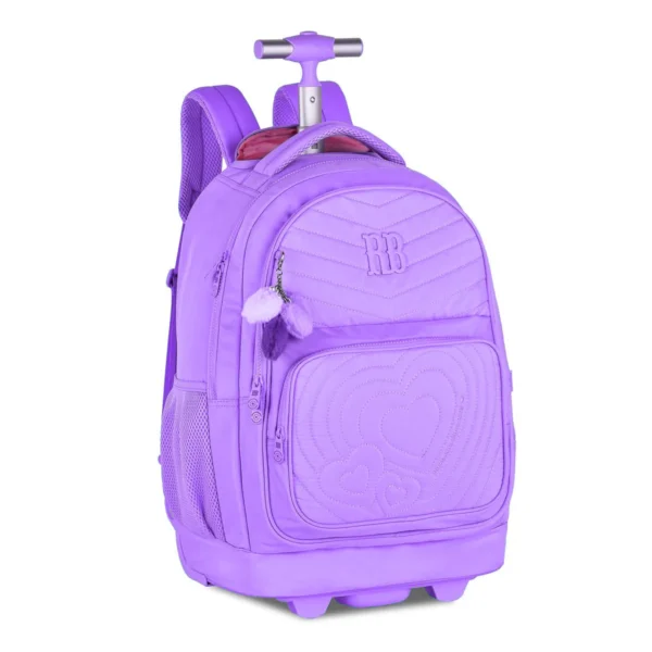 Mochila de Rodinhas Feminina Juvenil Rebecca Bonbon Cores- Clio - Imagem 3