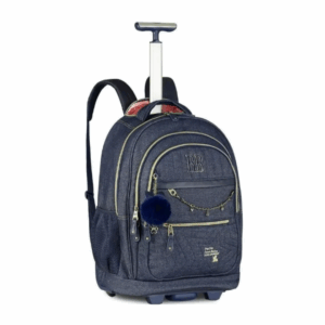 Mochila de Rodinhas Rebecca Bonbon Jeans- Clio