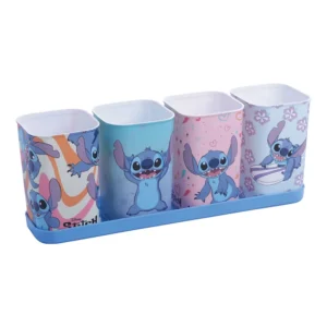 Porta Canetas com Bandeja Decorado Cats Cute 4×1- Plasútil