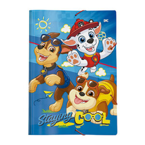 Pasta Plástica com Elástico Fina Decorada Patrulha Canina Masculina- DAC