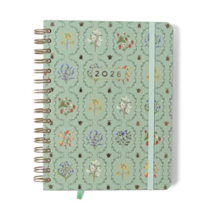Agenda Planner Espiral Jardim Verde A5 2026- Cicero