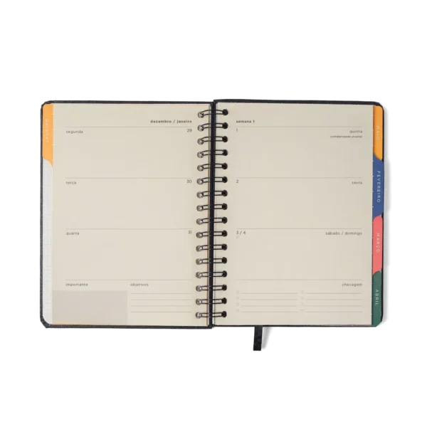 Agenda Planner Espiral Jardim Verde A5 2026- Cicero - Imagem 2