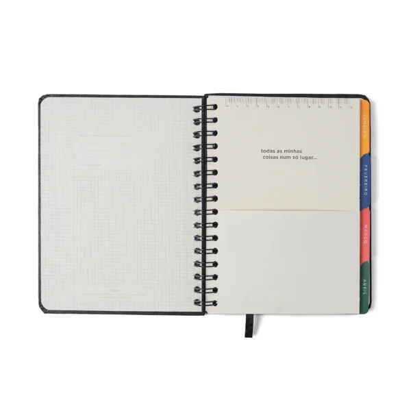 Agenda Planner Espiral Jardim Verde A5 2026- Cicero - Imagem 3
