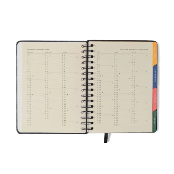 Agenda Planner Espiral Jardim Verde A5 2026- Cicero - Imagem 5