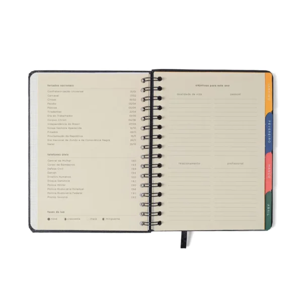 Agenda Planner Espiral Jardim Verde A5 2026- Cicero - Imagem 6