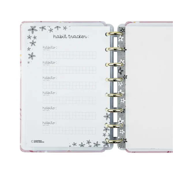 Planner Permanente De Disco Pink Blossom By Sof- Caderno Inteligente - Imagem 8