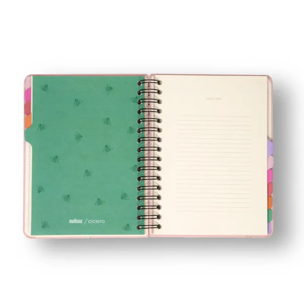 Planner Permanente Espiral A5 Abelhas- Cicero By Melissa - Imagem 5