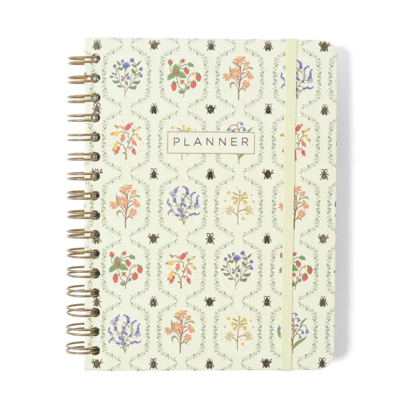 Planner Permanente Espiral A5 Jardim Off White- Cicero