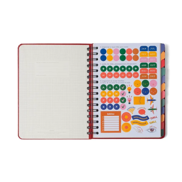 Planner Permanente Espiral A5 Libélulas- Cicero - Imagem 2