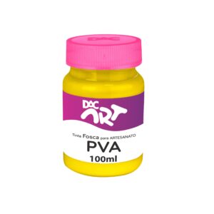 Tinta Para Artesanato PVA Fosca Amarelo Ouro 100ml- DAC