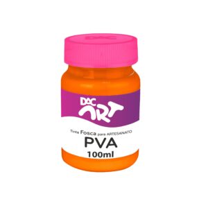 Tinta Para Artesanato PVA Fosca Laranja 100ml- DAC