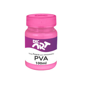 Tinta Para Artesanato PVA Fosca Rosa 100ml- DAC