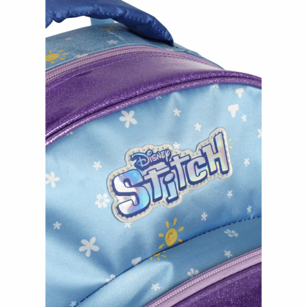 Mochila de Rodinhas Stitch Metálica Violeta- Luxcel - Imagem 3